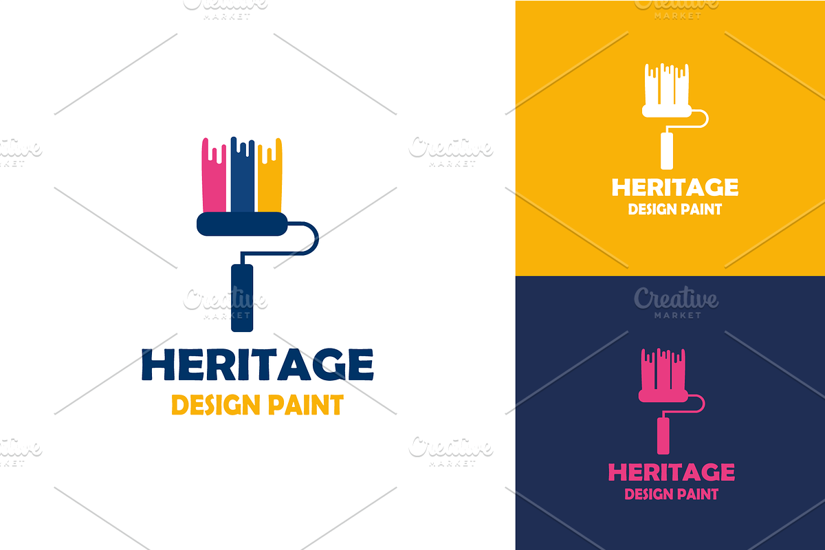 Heritage Design Paint Logo, a Branding & Logo Template by zaqilogo