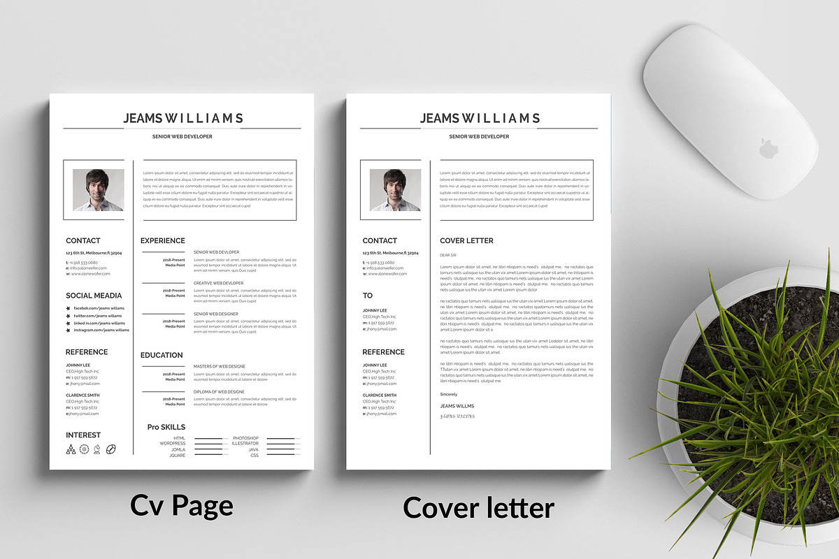 Professional Resume CV Template, a Resume Template by Blackcloud_Creations (Photo 4 of 8)