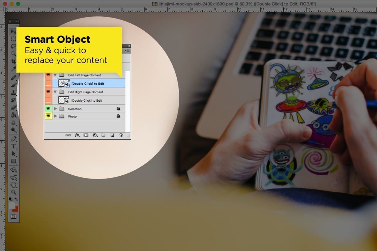Sketchbook Photo Mockup, a Mac Mockup by Little Jimi Shop (Photo 5 of 5)