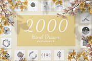 2000 Hand Drawn Elements, an Animal Illustration by Michael Rayback Design (Thumbnail 1 of 29)