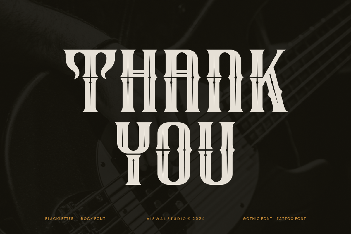 Scream Steam - Gothic Blackletter, a Blackletter Font by Viswal Studio (Photo 7 of 7)