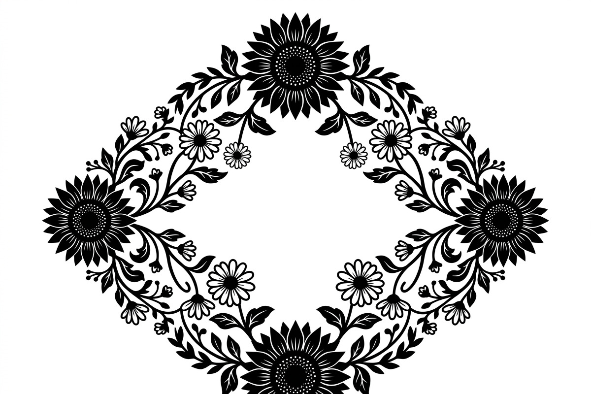 60 Romantic Diamond Wall Floral, a Decorative Illustration by Amazin_art (Photo 13 of 42)