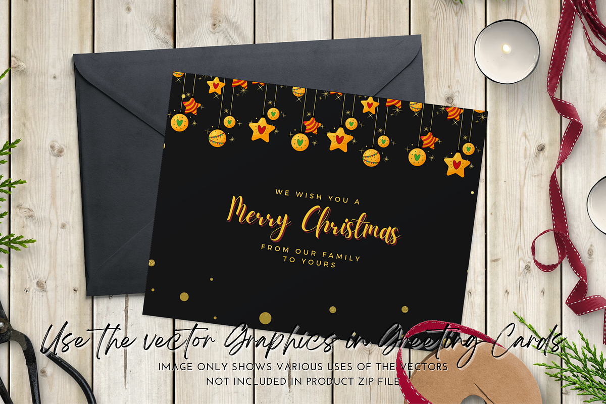 32 Christmas Vector Ornaments, a Seasonal Illustration by Raafeya's Crafts (Photo 4 of 4)
