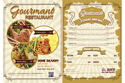 Restaurant & Menu Flyer, a Flyer Template by TheGraphicsWorld (Thumbnail 1 of 4)