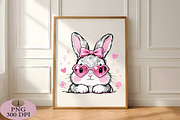 Coquette Preppy Easter Bunny PNG, an Illustration by Daily.Designs (Thumbnail 4 of 5)