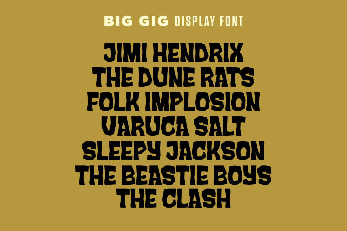 Big Gig Font, a Sans Serif Font by Price Foundry (Photo 5 of 7)
