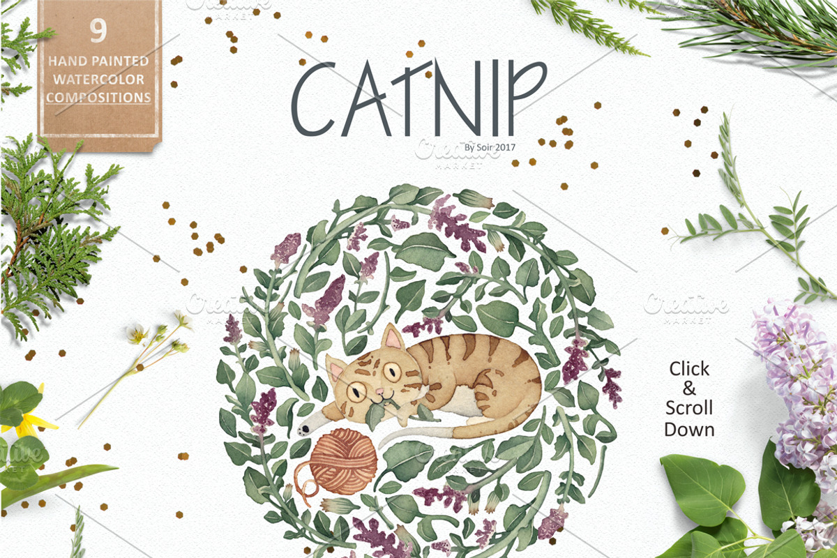 Catnip, a Texture Illustration by Soir Creative (Photo 4 of 6)
