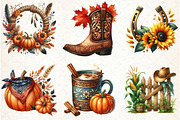 Cowboy Autumn Clipart, an Illustration by Libby Wishes (Thumbnail 7 of 7)