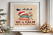 Xmas Santa’s Favorite Teacher PNG, a Graphic by Digi_Design_World (Thumbnail 5 of 6)