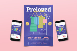 Preloved Sale Instagram Post Flyer