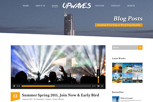 UPWAVES - Creatives PSD Web Template