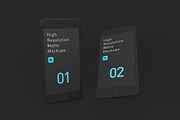 High Resolution Matte Mockups, an iPhone Mockup by vsdsgn (Thumbnail 6 of 8)