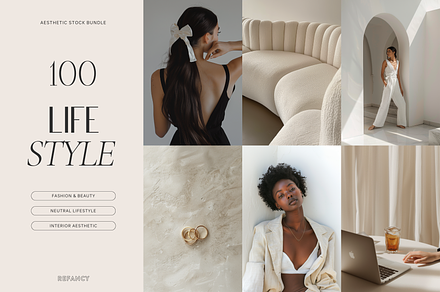 100 Lifestyle Stock Photo Bundle, a Person Photo by Refancy