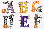 Halloween Alphabet Sublimation, an Illustration by Dream Creation (Thumbnail 2 of 6)