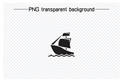 Ship and Cruise Solid Icons, a Transportation Illustration by Designfour (Thumbnail 6 of 7)