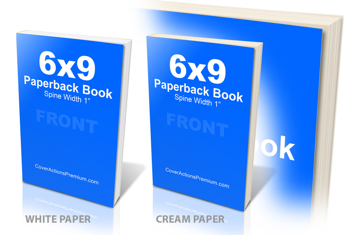 6x9 Paperback Book Mockup -PS Action, a Print Template by Cover Actions Premium (Photo 4 of 6)