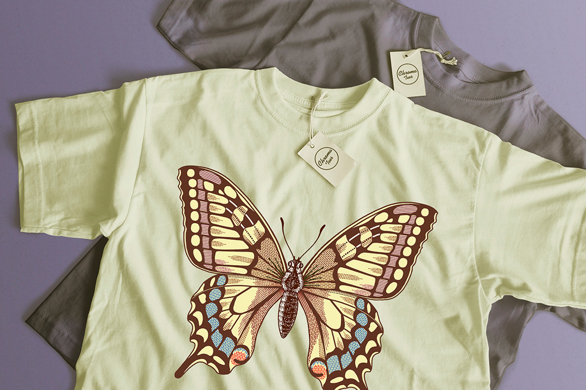 Seamless Butterflies Moth insects, a Pattern Graphic by Vintage (Photo 12 of 13)