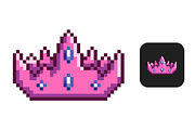 6x Pixel Crown Sub Badges/Emotes, an Illustration by Custom Fonts & Patterns (Thumbnail 4 of 8)