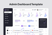 Hotel Booking Admin Dashboard, an UI Kit Template by SquidPixey (Thumbnail 2 of 5)