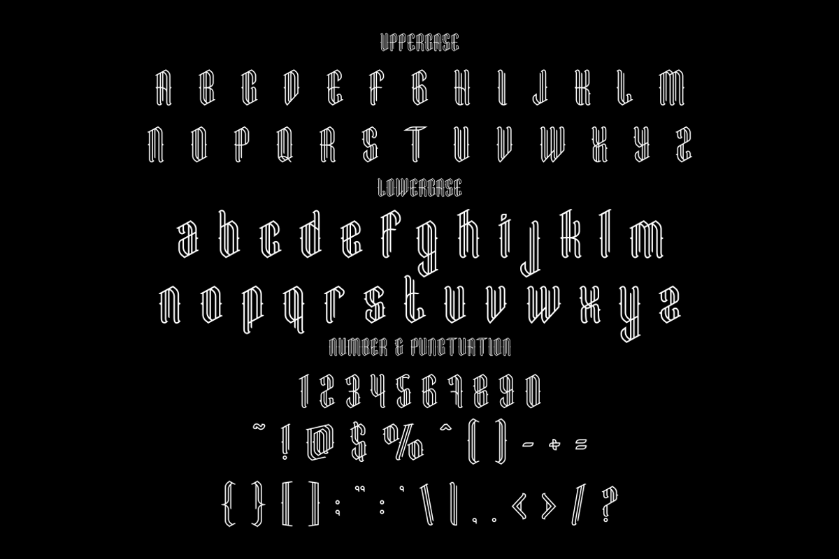 Dark King Blackletter Font, a Font by PutraCetol Studio (Photo 3 of 5)