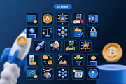 Cryptocurrency 3D Icons, an Object 3D Model by Azam Creative (Thumbnail 5 of 5)