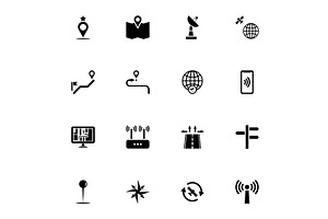 Satellite Navigation icon - Expand, a Transportation Illustration by Artsaba Family