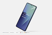 Smartphone Galaxy Z Flip 7 Mockup, an Android Mockup by DSNA Mockup (Thumbnail 3 of 9)