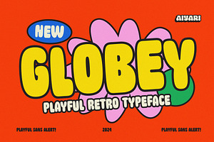 Globey Retro Bouncy Typeface