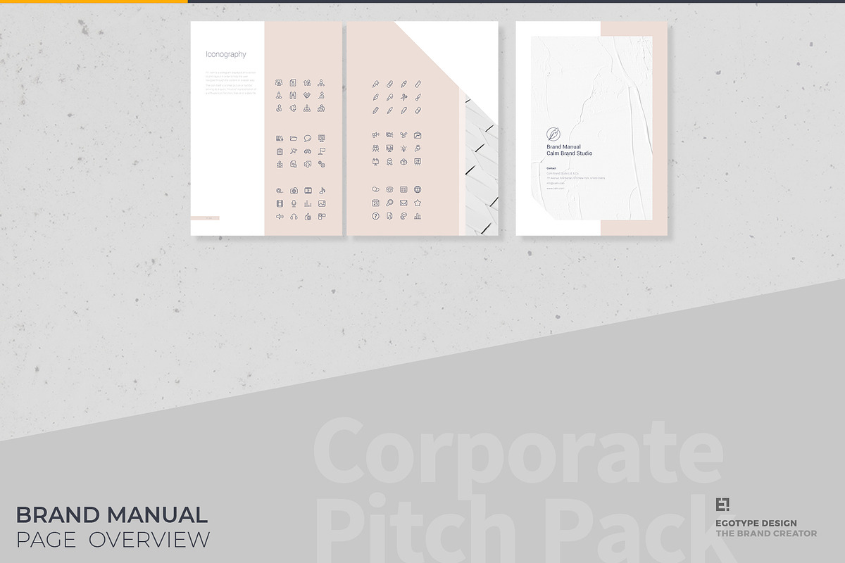Calm Brand Guidelines, a Brochure Template by Egotype (Photo 3 of 23)