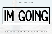 Im Going, a Sans Serif Font by FreshTypeINK (Thumbnail 1 of 7)