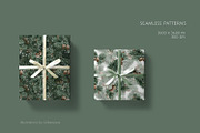 Winter Pine Branches Patterns, a Pattern Graphic by Gribanessa (Thumbnail 4 of 4)