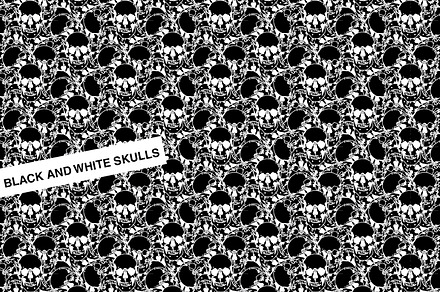Black and White Skulls