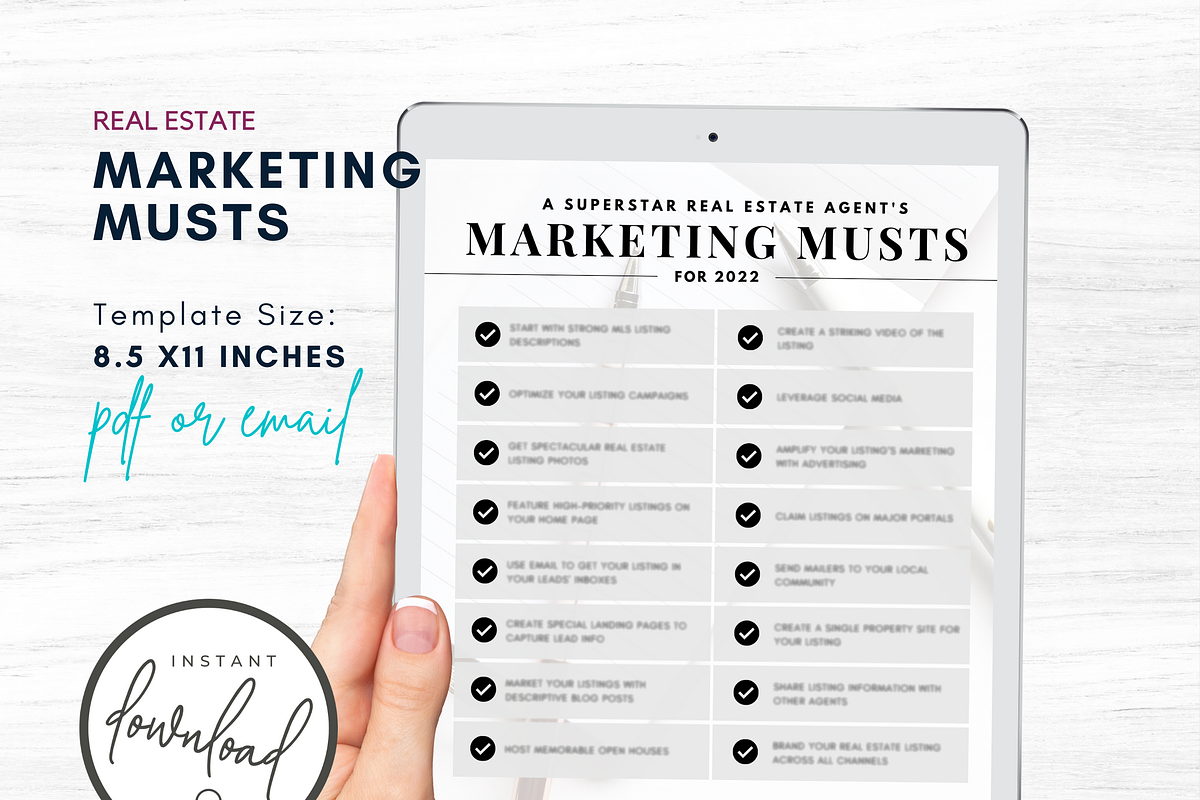 Editable Agent Marketing 2022 CANVA, a Stationery Template by RealEstateDreams (Photo 2 of 6)