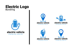 Electric Vehicle Power Logo Bundle, a Branding & Logo Template by Dyn Studio