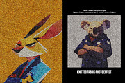 Knitted Fabric Square, Poster Effect, a Layer Style Add-On by iDoodle Studio (Thumbnail 1 of 4)