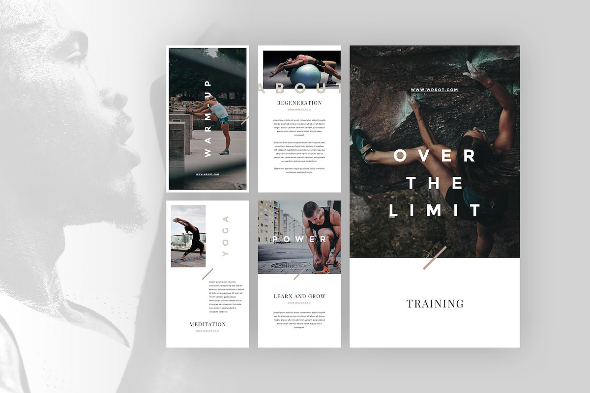 Fitness Canva Social Coach Templates, a Social Media Template by Goashape Studio (Photo 2 of 11)
