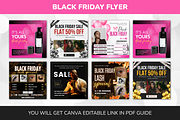 Black Friday Flyer Canva Template, a Social Media Template by Snapybiz (Thumbnail 4 of 8)
