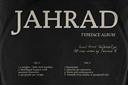Jahrad Serif typeface, a Serif Font by The Gelato Type (Thumbnail 1 of 11)