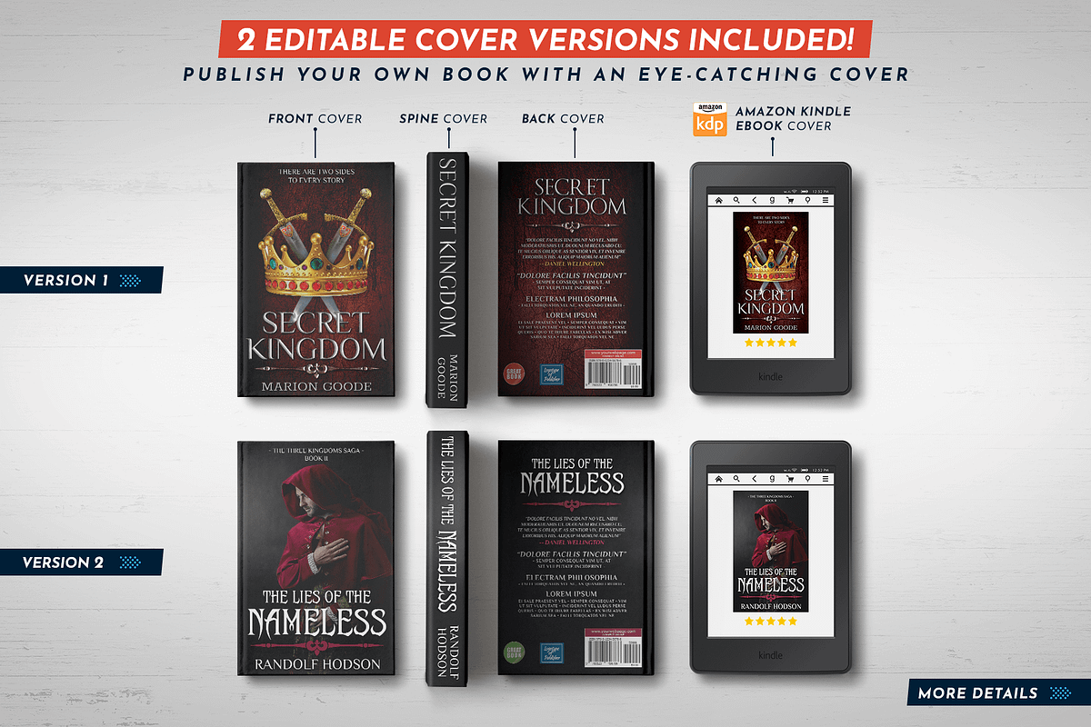 Book Cover Template 67, a Templates & Theme by Digital Goods (Photo 2 of 11)