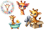 Cute Giraffe Sublimation Clipart, an Illustration by Designworld (Thumbnail 5 of 6)