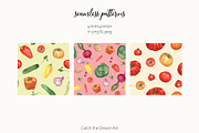Fresh Off the Market Farm Watercolor, a Food Illustration by Catch the Dream Art (Thumbnail 12 of 12)