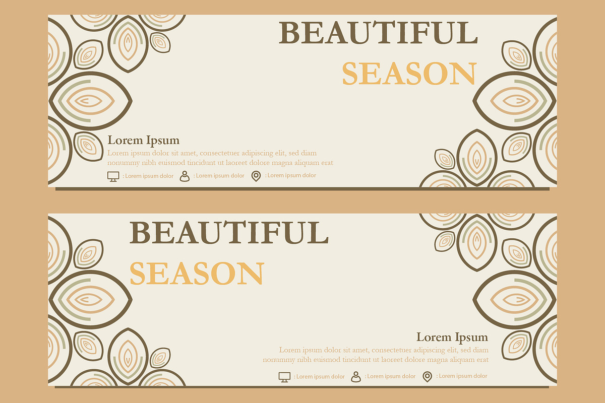 Abstract Floral Banner Template, a Marketing Template by sekitarief (Photo 3 of 3)