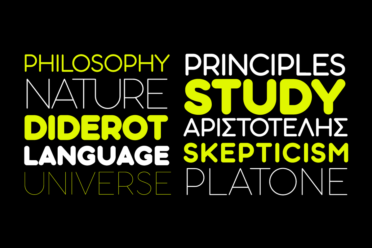 Aristotelica Pro - 43 fonts, a Sans Serif Font by Zetafonts (Photo 9 of 13)