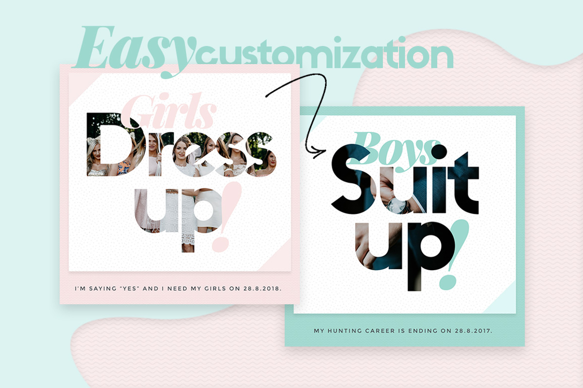 Elegant Wedding Templates, a Social Media Template by NordWood (Photo 3 of 10)