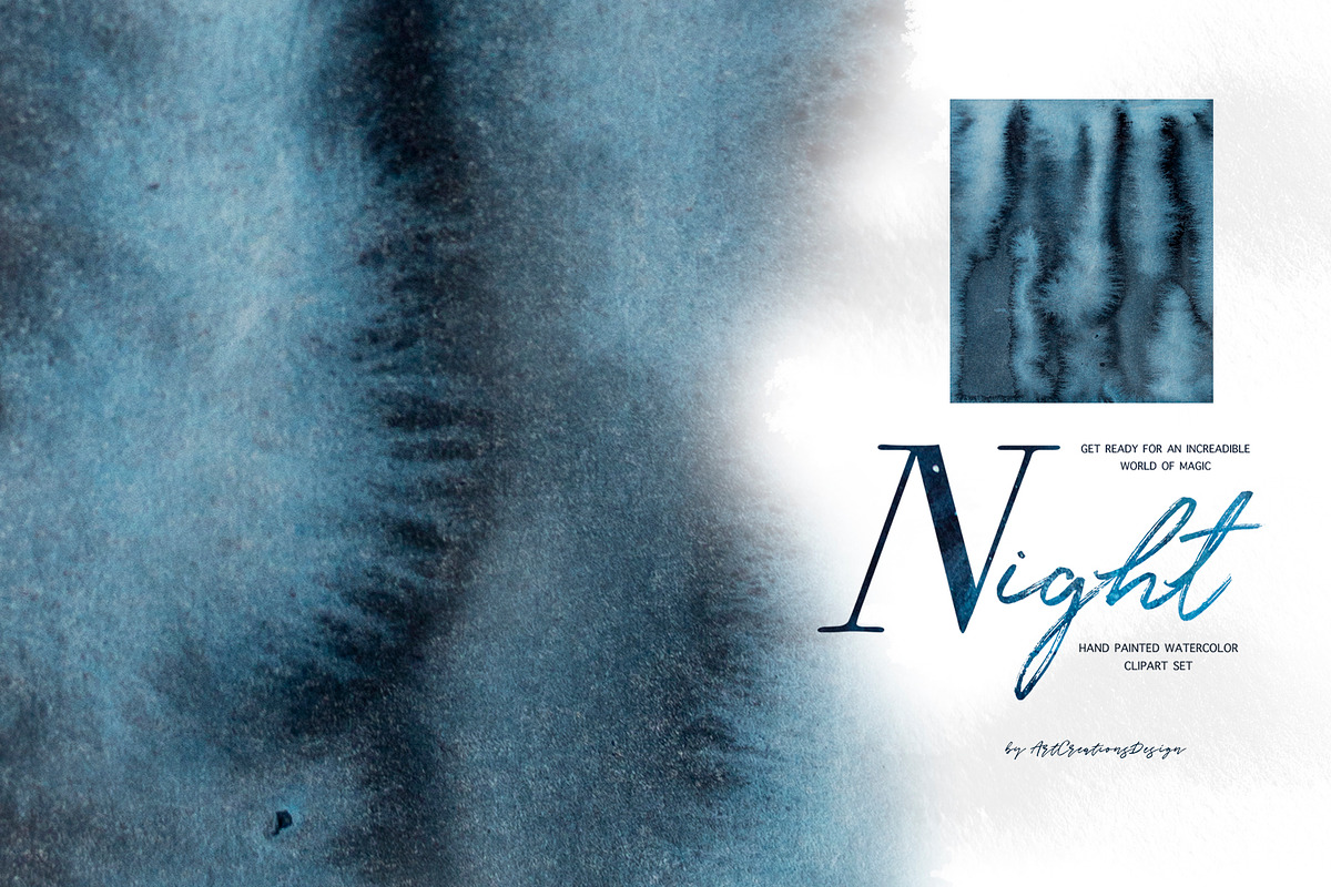 Hand-Painted Night Clipart Set, an Animal Illustration by ArtCreationsDesign (Photo 18 of 29)