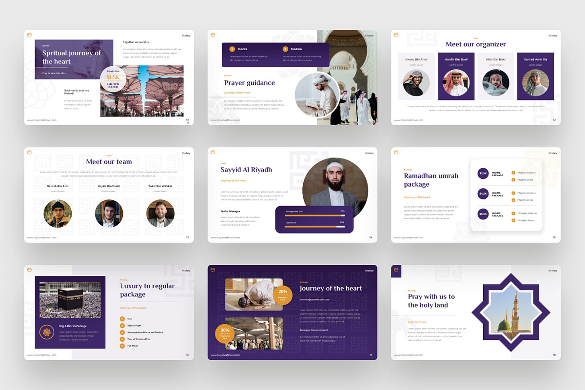 Shafary - Umrah & Hajj PowerPoint, a Presentation Template by BeadyLab (Photo 3 of 6)