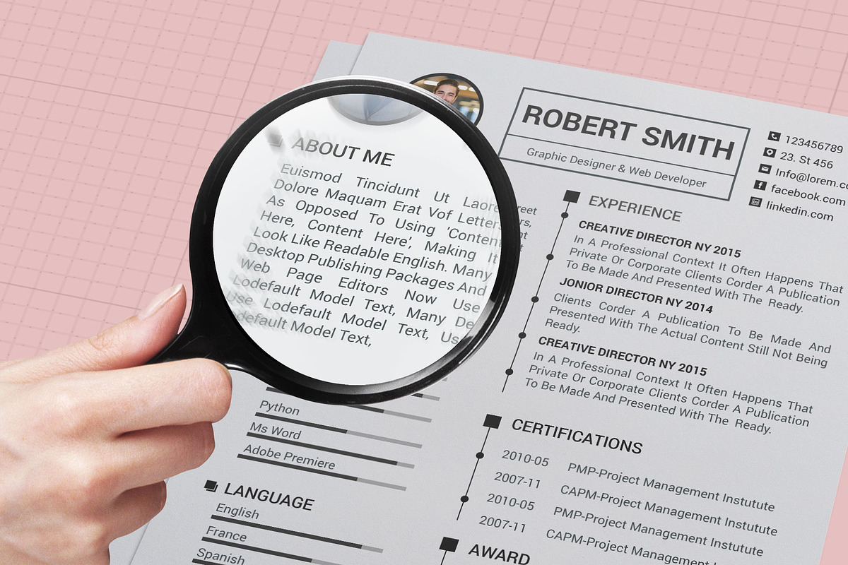 Clean Resume/CV, a Resume Template by designvillage (Photo 12 of 14)