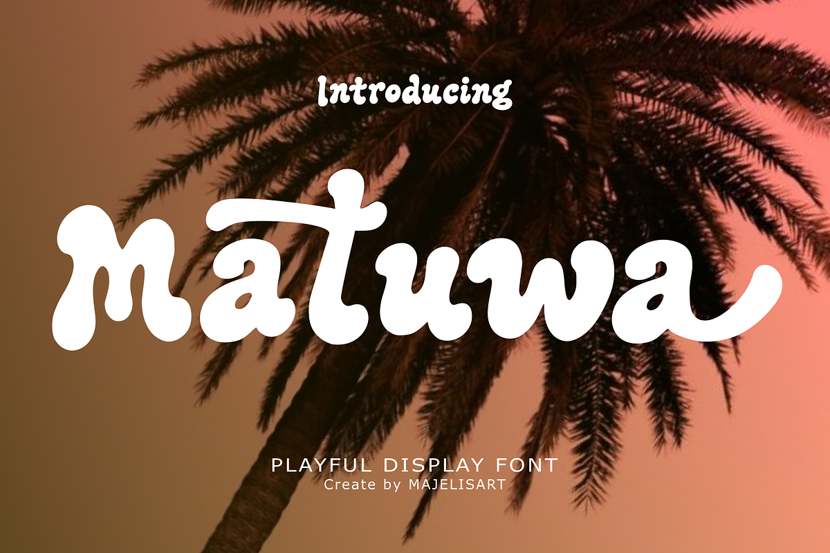 Matuwa - Display font, a Handwritten Font by Majelis Art (Photo 1 of 10)
