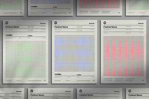 Swiss Style Minimal Poster Set, a Poster Template by wavebreak