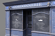 Parisian vintage storefront 3, an Architecture 3D Model by happy brush (Thumbnail 5 of 10)